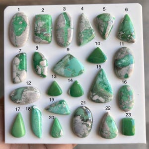 Variscite Cabochon: Natural Gemstone for Jewelry Making