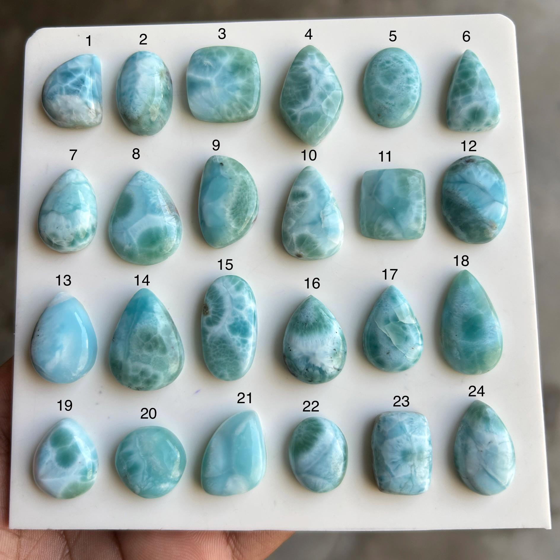 天然ブルーラリマー宝石カボション：厳選されたルースストーン - Etsy 日本