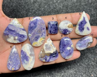 Morado Opal Necklace – Natural Purple Opal Pendant, Healing Crystal Jewelry, Spiritual Gift for Her