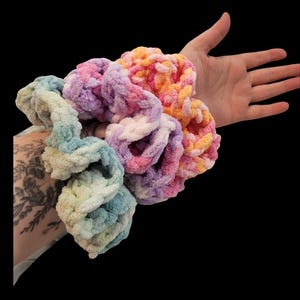 XL Scrunchie: Hair Tie / Spa Bracelet  w/Pride Color Option