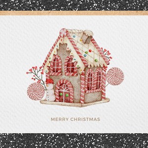 Merry Christmas Handmade Gingerbread Card, Incl. Envelope