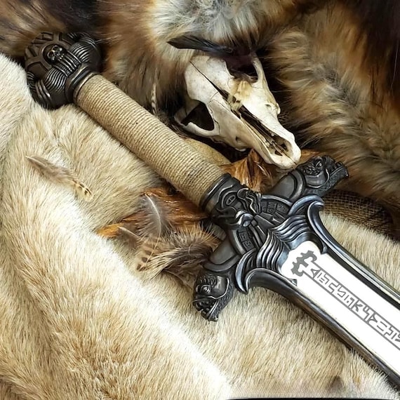 Handmade Conan Father’s Sword Replica, Barbarian Atlantean Viking Sword | Custom Stainless Steel | Gift for Him, Wedding Gift USA