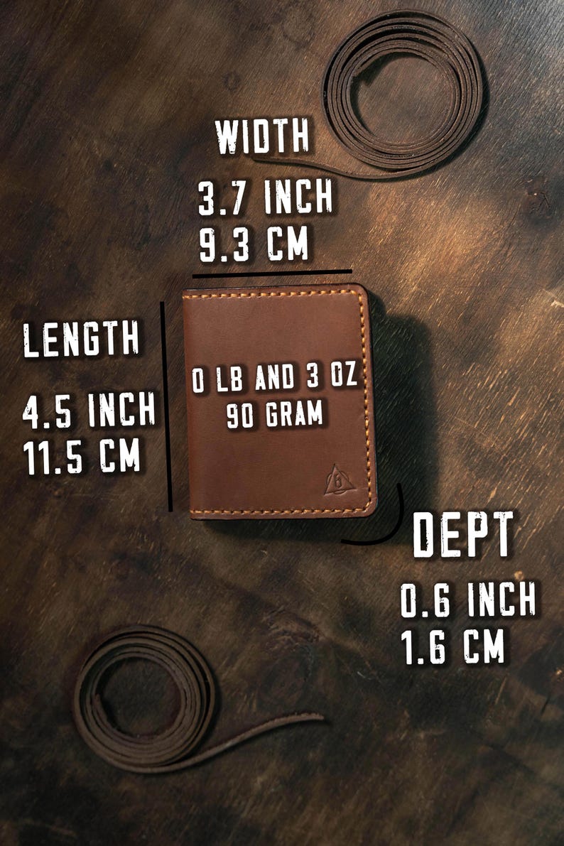WILD EDGE Men's Genuine Leather Bi-Fold Wallet - Brown Casual Style With Flap Closure - View #6