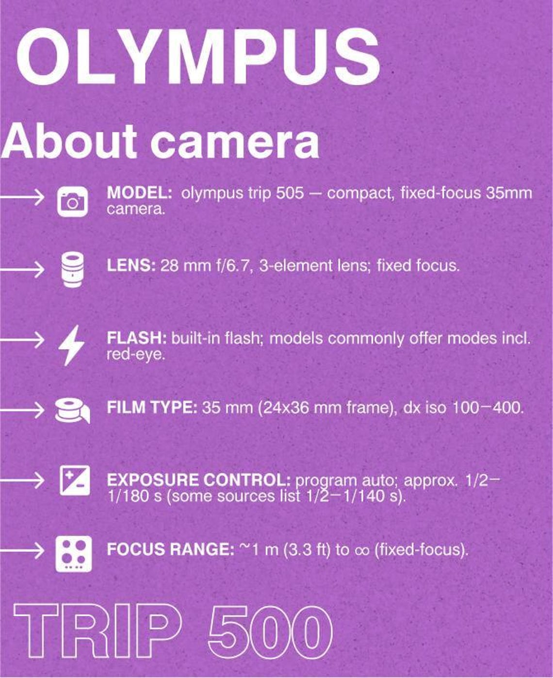 Olympus Trip 500, foto 2 di 5