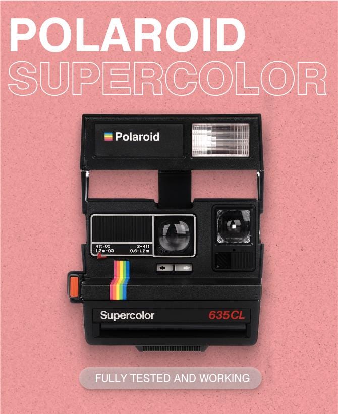 絶版希少／ポラロイドカメラ／Polaroid Supercolor 635CL Amazon | Polaroid Supercolor 635。 | インスタントカメラ 通販