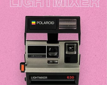 Polaroid Lightmixer 630 – 600 Instant Film Camera, Built-in Flash, Tested, Vintage Retro