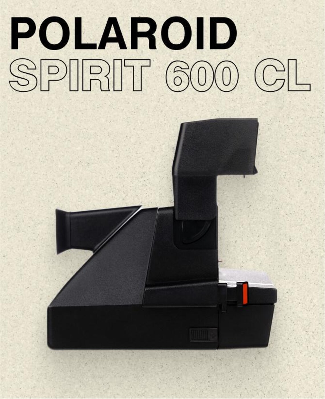Polaroid spirit 600 cl (black) — 600 instant film camera, close-up lens, built-in flash, tested & ready, photo 4 sur 5