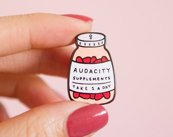 Audacity Enamel Pin Feminist Enamel Pin- Blooming Uterus Feminist Gift Cuterus Women's Reproductive Rights Girl Power Art Holiday Gift