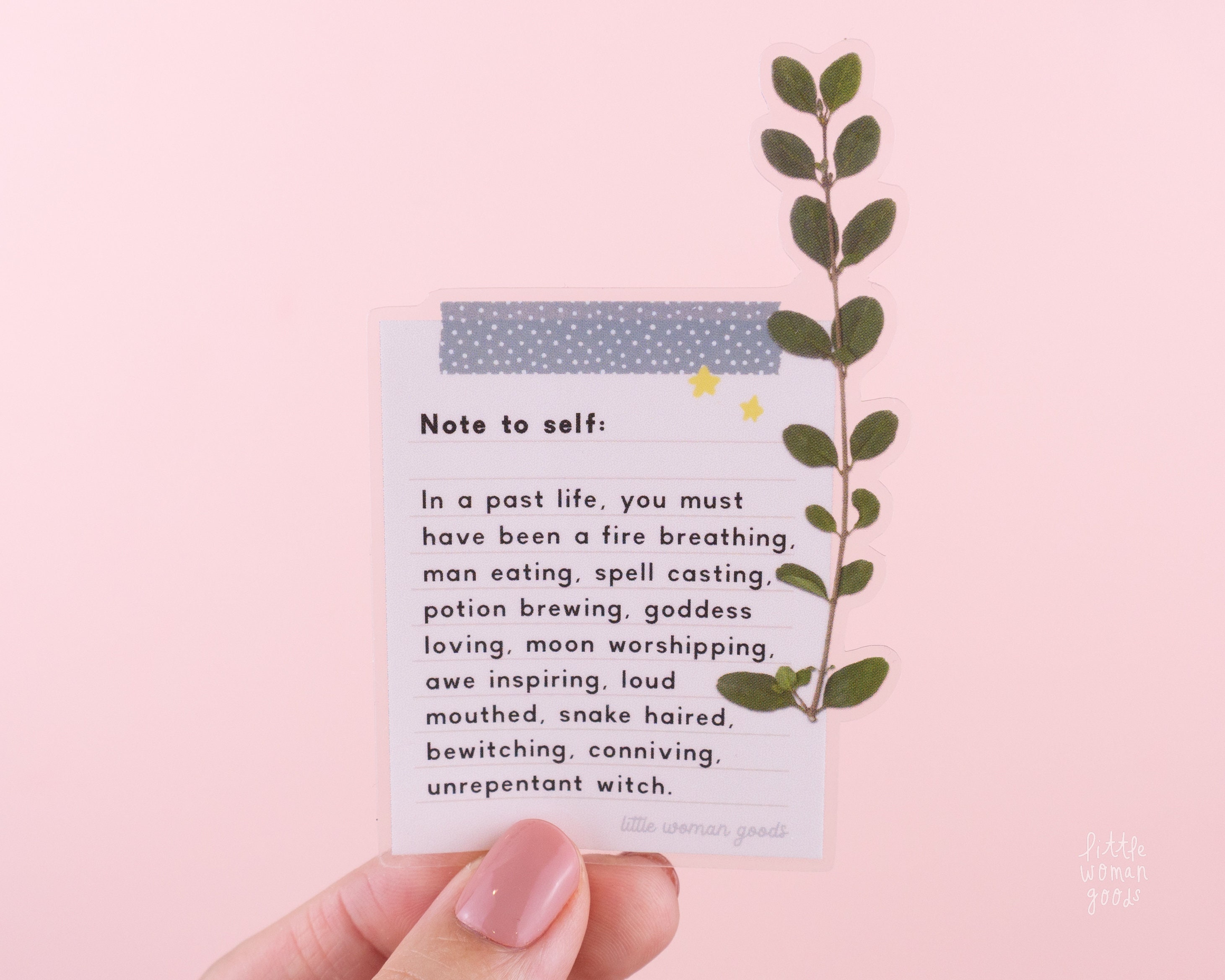 Note to Self Vinyl Sticker Set of 3- Feminist Inspiring Motivational ...