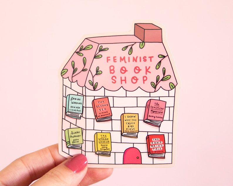 Feminist Vinyl Sticker Feminist Book Shop Feminist Etsy