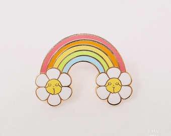 Rainbow Feminist Enamel Pin - Pride Support Lapel Pin, Wearable Activism Art, LGBTQ Ally Gift