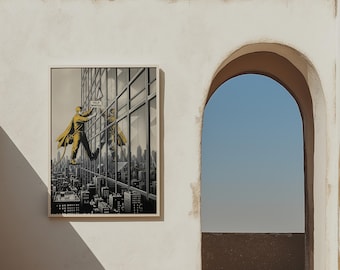 Póster de grafiti urbano, lámina artística moderna para pared, póster de calle urbana, decoración contemporánea para el hogar, diseño urbano abstracto, regalo inspirador para la pared