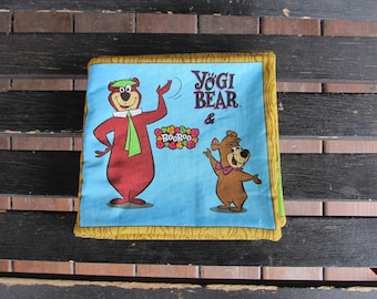Yogi Bear & BooBoo Quiet Soft Cloth Baby Toddler Story Book Handmade Ready to Read