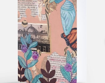 Monarch Butterfly Notecards: Milkweed & Chrysalis Art, Set of 6
