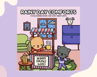 Le confort des jours de pluie : un livre de coloriage pour les jours de pluie agréables