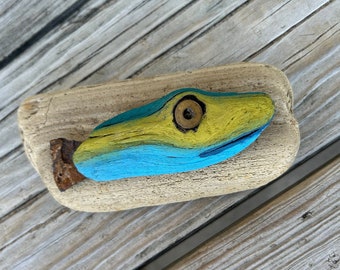 Blue Fish // Driftwood Beach Decor // Driftwood Art // Nautical Decor // Coastal Decor
