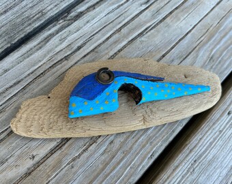 The Mini Whale // Driftwood Beach Decor // Driftwood Art // Nautical Decor // Coastal Decor