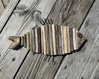 Driftwood Fish 3 //  Beach Decor // Driftwood Art