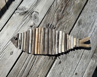 Driftwood Fish 2 //  Beach Decor // Driftwood Art