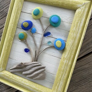 Spring Flowers // Pebble Art // Beach Decor // Rock Art // Stone Art - Etsy