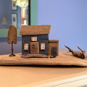 Driftwood Blue House //  Rustic Decor // Coastal