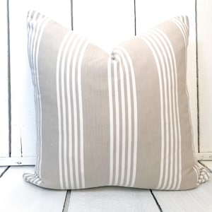 French Ticking Pillow Cover 18x18”