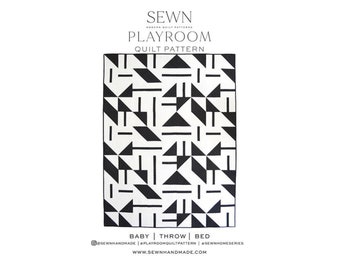 Playroom Quilt Pattern by Sewn Handmade