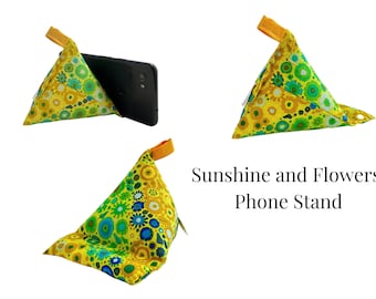 Handmade Fabric Phone Stand: Stylish and Functional, Filled with Rice