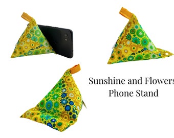 Handmade Fabric Phone Stand: Stylish and Functional, Filled with Rice