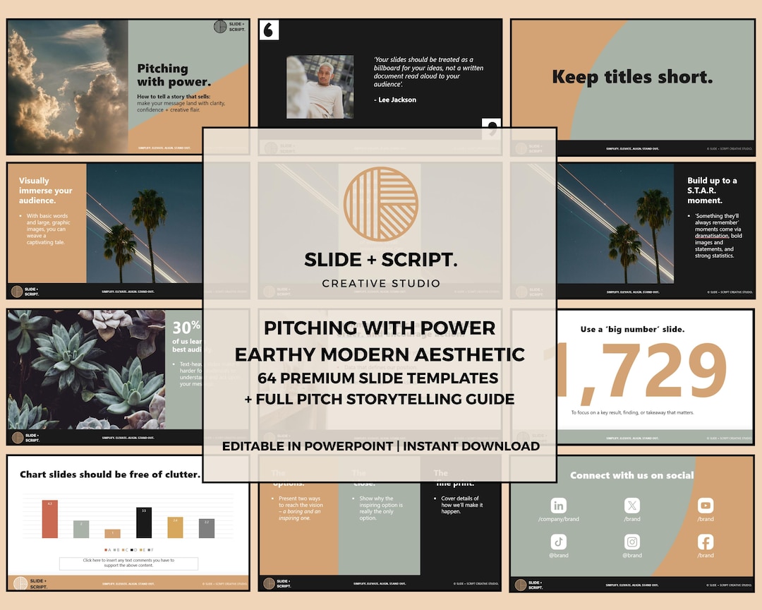 Pitching With Power – Powerpoint Pitch Deck Template | 60+ Slides ...