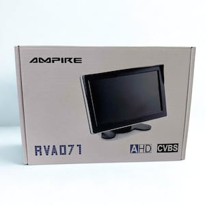 7&quot; Car Monitor for Backup Camera: Dual Video Input, PAL/NTSC