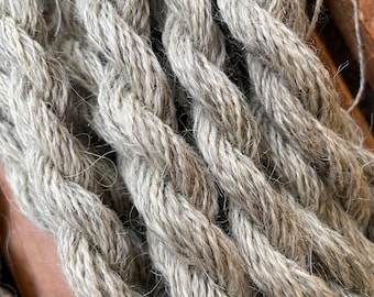 Handspun wool sewing thread
