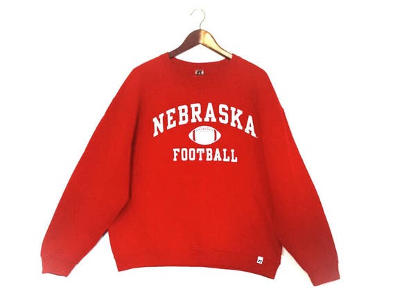 Vintage University of Nebraska Football Sweatshirt // Nebraska | Etsy