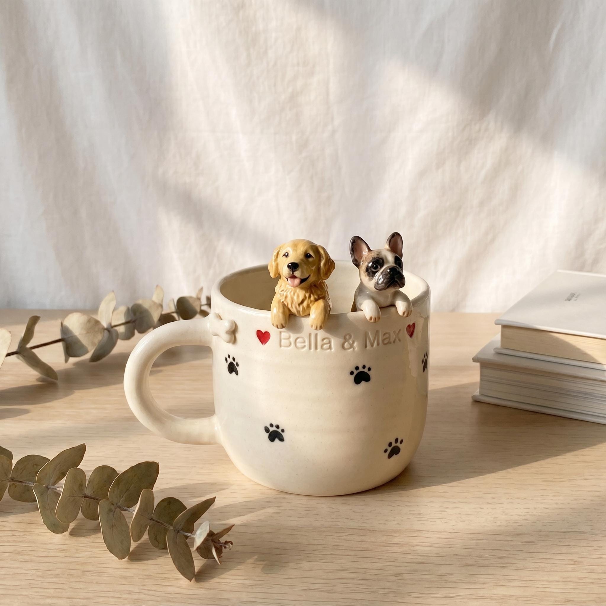  Jimin Cute Dog Mug 3D Animal Ceramic Cup