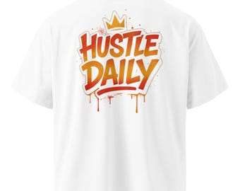 Unisex organic oversized high neck t-shirt