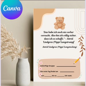 Willkommensmappe Kita Canva Vorlage | Elternmappe Kindergarten PDF | Eingewöhnung Infomappe | Kita Aufnahme Mappe Editierbar image 4
