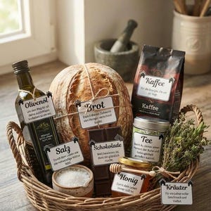 Einweihungsgeschenk Brot Salz Aufkleber und Karte | Geschenk Einzug Umzug Richtfest Einweihung neues Zuhause | Einzugsgeschenk Etiketten