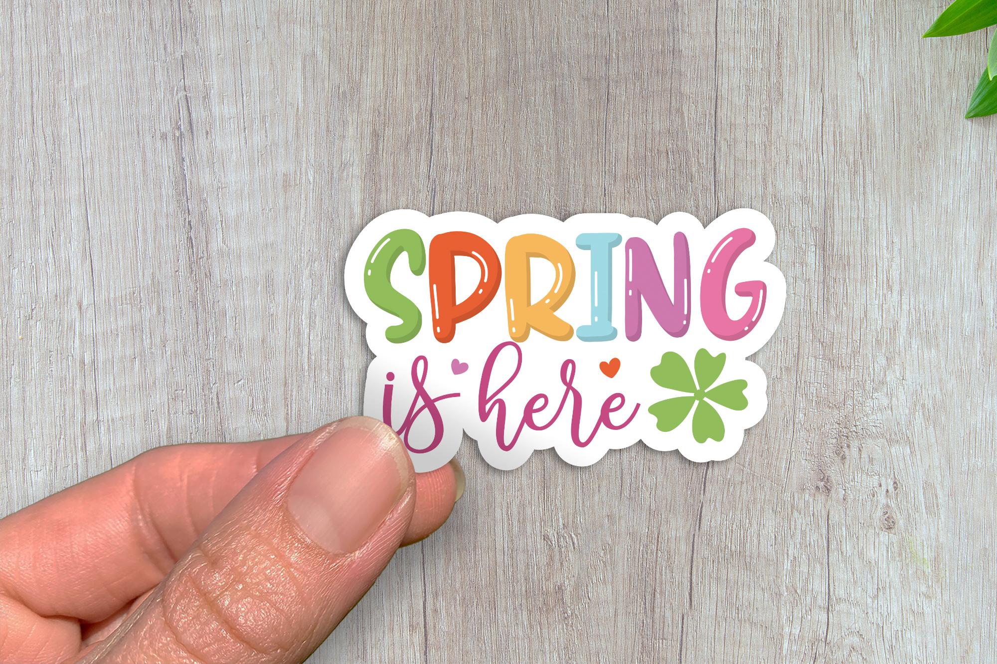 Spring Stickers PNG Bundle: Printable Spring Floral Digital Sticker for ...
