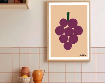 Grapes - Kids Wall Art Print – Nursery & Playroom Decor