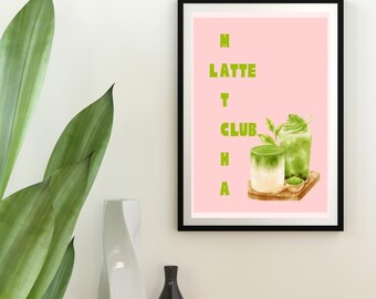 Coffee Latte Print: Modern Kitchen & Lounge Art (Digital Download)