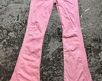 Vintage 90er Jahre Low Rise Pink Hose - Y2K Britney Spears Style