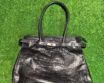 Vintage Y2K Marra rohti Leder 90er Jahre Tasche