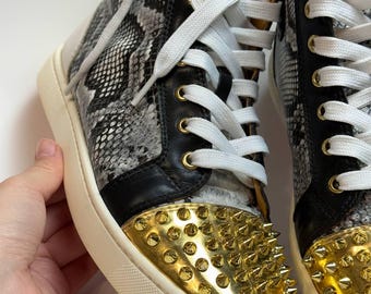 Christian Louboutin Louis Spiles sneakers with silver studs shoes