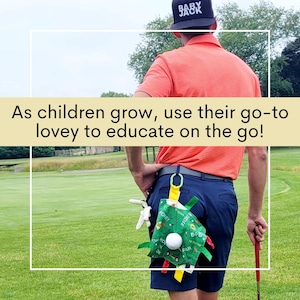 Golf Lovey Sensory Blanket: Baby Jack & Co. Sports Tag Toy image 7