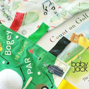 Golf Lovey Sensory Blanket: Baby Jack & Co. Sports Tag Toy image 9