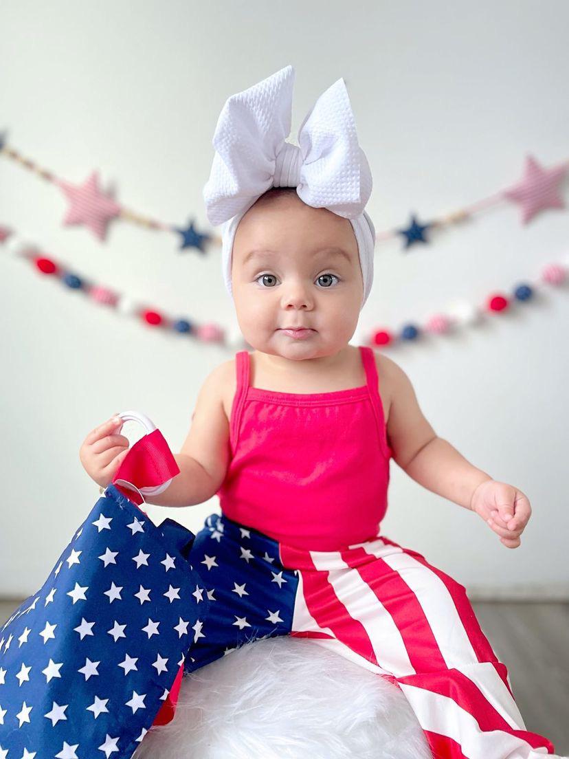 American Flag Military TAG Blanket Lovey (no Loops) Baby by