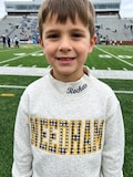 Personalized Kids Childs Game Day Mockneck | Custom Toddlers College Mascot Appliqu\u00e9 Sweatshirt | School Spirit product logo
