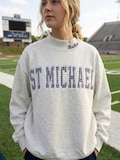 Personalized Embroidered Appliqu\u00e9 Game Day Mockneck | Custom College Team Mascot Sweatshirt product logo