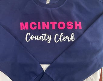 3D Puff Print Sweatshirt | Custom Logo Crewneck | Game Day School Spirit or Corporate Gift