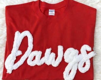 Chenille Mascot Sweatshirt | Custom Embroidered Game Day Team Spirit Crewneck